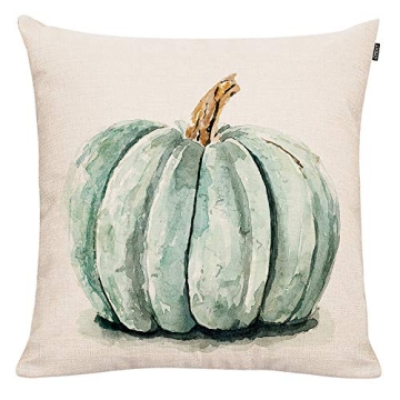 GTEXT Fall Pumpkin Throw Pillow Cover Autumn Decor Watercolor Drawing Pumpkin Pillow Case for Couch ...