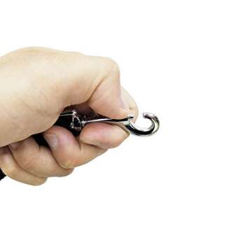 Nylon Training Dog Leash for Small Medium Large Dogs, 15ft 20ft 30ft 50ft Long Puppy Lead for Obedience Recall Training, Camping (20ft, Black)