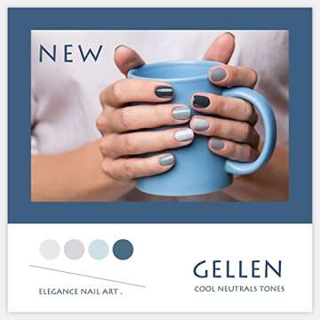 GELLEN Gel Nail Polish Kit - With Top&Base Coats 18 Pack, Unicorn Tones Candy Pastel Nail Polish, Popular Solid Bright Nail Kit Gel Polish Set