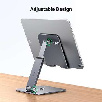 UGREEN Adjustable Tablet Stand – Durable & Portable