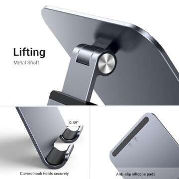 UGREEN Adjustable Tablet Stand – Durable & Portable