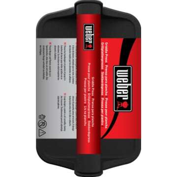 Weber Griddle Press for Perfect Bacon and Burgers