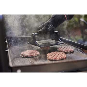 Weber Griddle Press for Perfect Bacon and Burgers