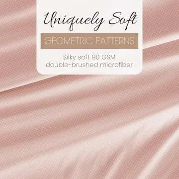 Linen Market Double-Brushed Patterned Microfiber Queen Sheet Set 4 Piece – Oeko-TEX Certified Ultra Soft & Wrinkle-Free - 16" Deep Pocket Sheets - Easy Care Queen Size - My Heart Pink