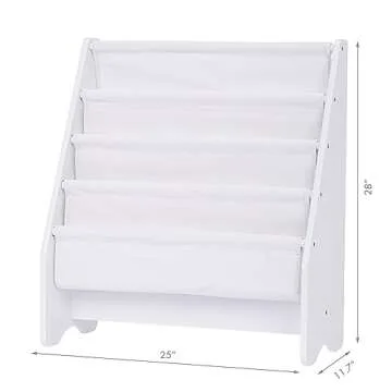 UTEX Kids Sling Bookshelf for Easy Organization and Fun