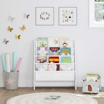 UTEX Kids Sling Bookshelf for Easy Organization and Fun