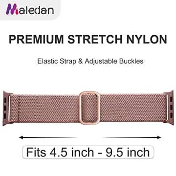 Maledan 10 Pack Stretchy Apple Watch Bands for All Sizes