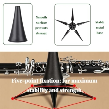 Nan Yante Portable Clarinet Stand Lightweight and Foldable