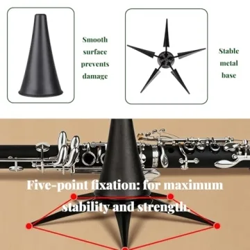 Nan Yante Portable Clarinet Stand Lightweight and Foldable