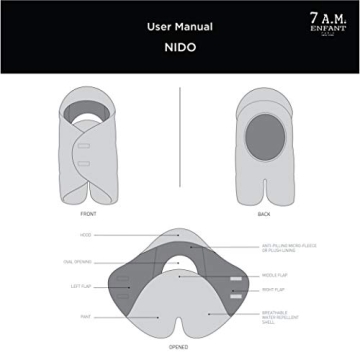 7AM Baby Car Seat Blanket - Multifunctional Winter Cover