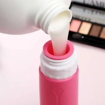 Gemice Travel Bottles for Toiletries Tsa Approved Travel Size Containers BPA Free Leak Proof Tubs Refillable Liquid Travel Accessories for Cometic Shampoo and Lotion Soap