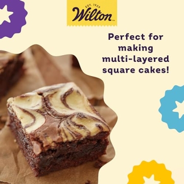 Wilton Perfect Results Premium Non-Stick Square Cake Pan, 8 Inch, Set of 2