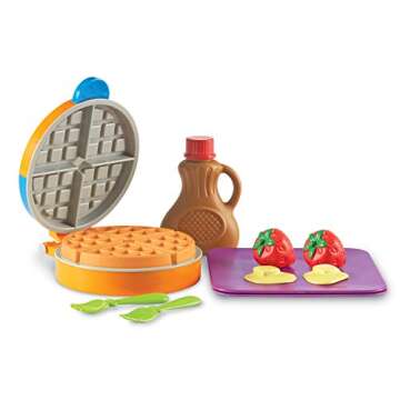 Learning Resources New Sprouts Waffle Time, Pretend Play Food Set, Kids Play Food Set, Play Food, Le...