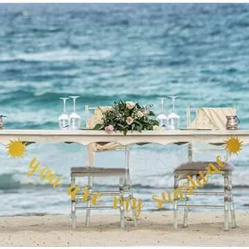 You are My Sunshine Banner Gold Glitter, Sunshine Baby Shower Banner Decorations, You are My Sunshine Banner for Kids Boys Girls Birthday Party Decorations Supplies