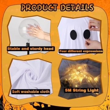 Adorable Halloween Ghost Kit - Ideal Outdoor Décor