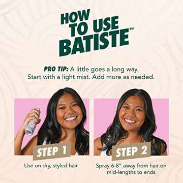 Batiste Touch Of Gloss Hair Shine Spray for Frizz Free Shine