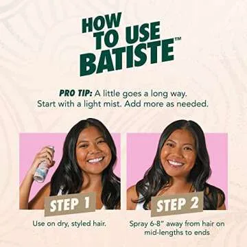Batiste Touch Of Gloss Hair Shine Spray for Frizz Free Shine