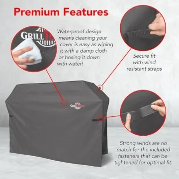 GrillTough Heavy Duty BBQ Grill Cover – 58 Inch