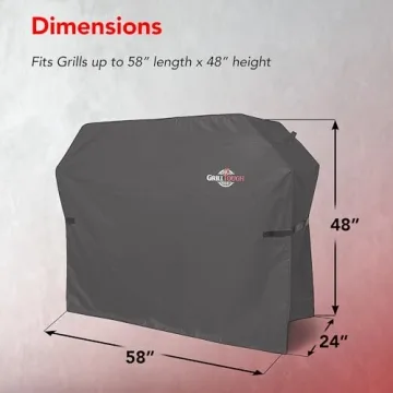 GrillTough Heavy Duty BBQ Grill Cover – 58 Inch
