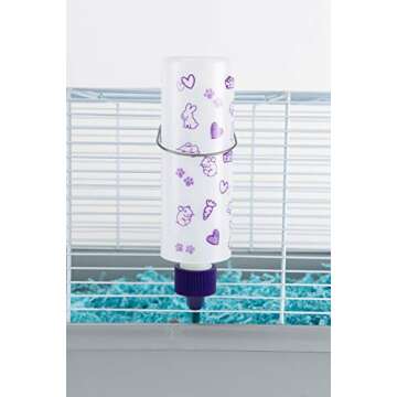 Lixit Weather Resistant Cage Water Bottles for Rabbits, Ferrets, Guinea Pigs Hamsters and Other Smal...
