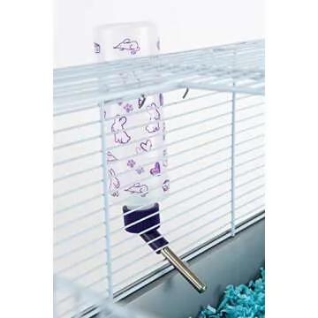 Lixit Weather Resistant Cage Water Bottles for Rabbits, Ferrets, Guinea Pigs Hamsters and Other Small Animals. (8-Ounce)