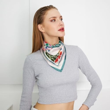 dscarf Women's Neck Scarf 21" Square Lightweight Fashion