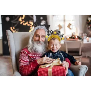 Sparkling 4 PCS New Year Headbands for Festive Fun