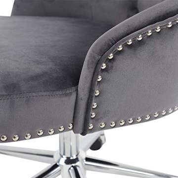 Irene House Modern Velvet Office Chair for Stylish Comfort
