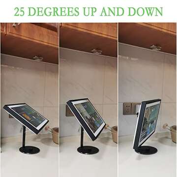 ATOPHK Echo Show 15 Stand Swivel and tilt, Only Made for Echo Show 15 Three Rotating shafts The Base is Made of Aluminum Which Makes The Product More Beautiful and Longer Service Life Black 025-01