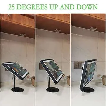 ATOPHK Echo Show 15 Stand Swivel and tilt, Only Made for Echo Show 15 Three Rotating shafts The Base is Made of Aluminum Which Makes The Product More Beautiful and Longer Service Life Black 025-01