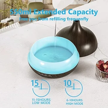 550ml Essential Oil Diffuser with Remote Control for Relaxation