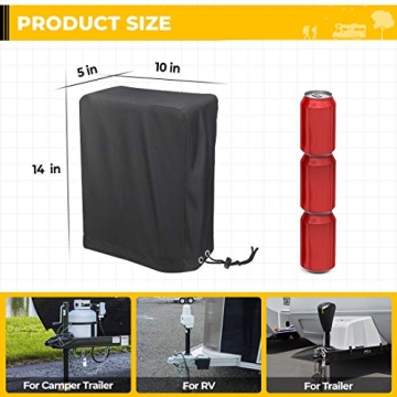 Top Quality BougeRV Electric Tongue Jack Cover for Trailers