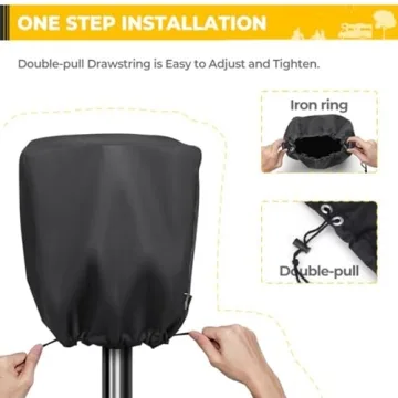 Top Quality BougeRV Electric Tongue Jack Cover for Trailers