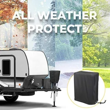 Top Quality BougeRV Electric Tongue Jack Cover for Trailers