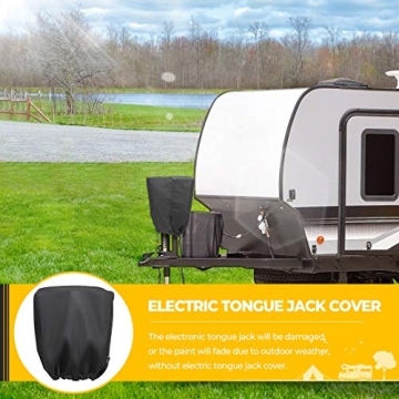 Top Quality BougeRV Electric Tongue Jack Cover for Trailers
