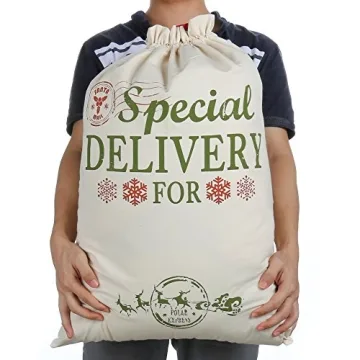 Personalized Christmas Santa Sacks - Durable & Eco-Friendly