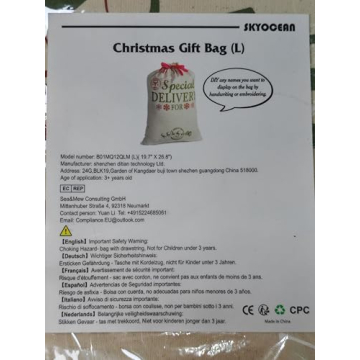 Personalized Christmas Santa Sacks - Durable & Eco-Friendly