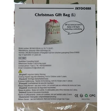 Personalized Christmas Santa Sacks - Durable & Eco-Friendly