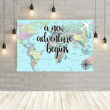 Travel Baby Shower Backdrop for Adventure Awaits Parties