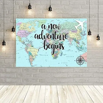 Travel Baby Shower Backdrop for Adventure Awaits Parties