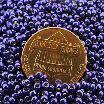 Miyuki 11/0 Seed Beads 24g Tube Duracoat Galvanized Lilac Night