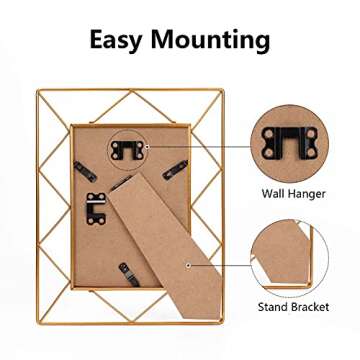 Elegant 8x10 Picture Frame Set of 2 for Home Decor