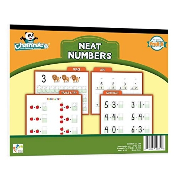 Channie’s Neat Numbers Workbook, Visual Pre K - Kindergarten Math Workbook, Effective Color-Coded ...