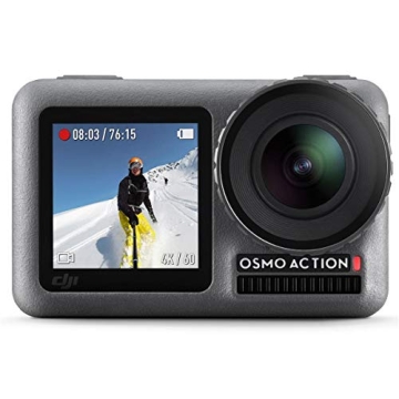 DJI Osmo Action - 4K Action Cam 12MP Digital Camera with 2 Displays 36ft Underwater Waterproof WiFi ...