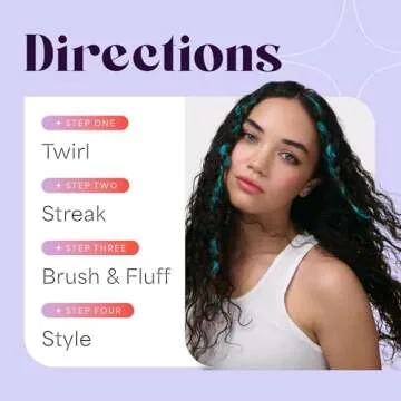 Hally Hair Temporary Color Shade Stix Green - Easy Washable Dye