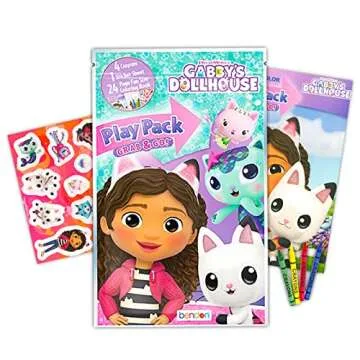 Gabby's Dollhouse Coloring & Activity Books Bundle with Stickers