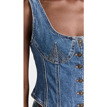 Lioness Blue Denim Corset Stylish Comfortable Evening Wear