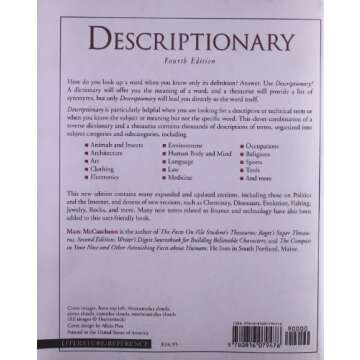 Descriptionary: A Thematic Dictionary, Fourth Edition (Writers Library)