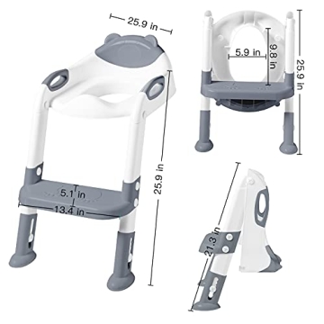 SKYROKU Potty Training Seat with Step Stool for Kids 2-5