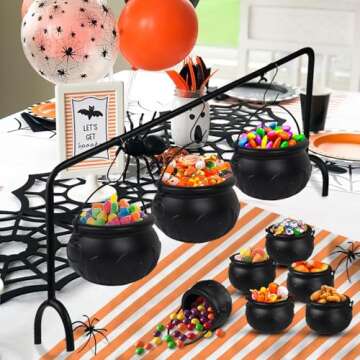 Halloween Cauldrons Decor Set for Spooky Celebrations